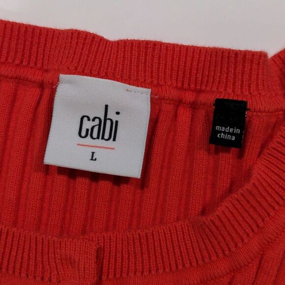 CAbi Vibrant Red Bell Sleeve Cardigan - Picture 7 of 12